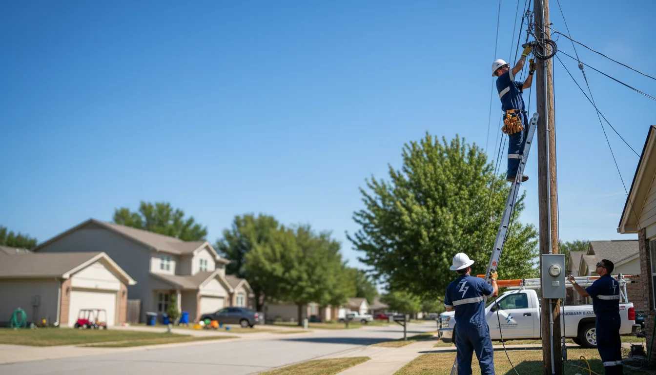 Residential electrician providing installation services in Mottville, NY